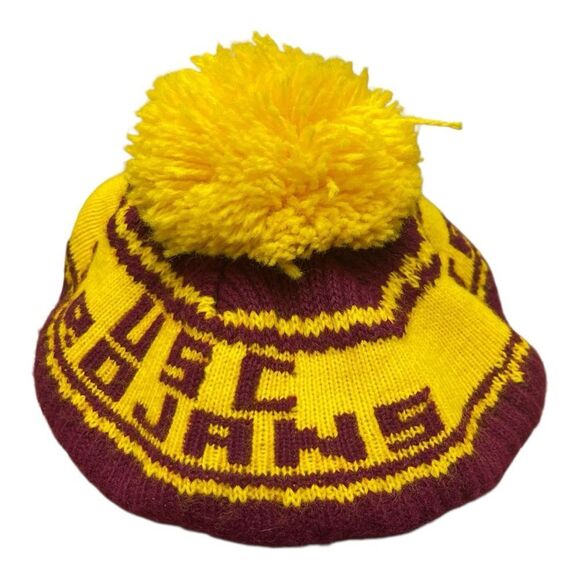 Vintage USC Trojans Knit Beret Hat Cap Beanie Pom Pom - Picture 3 of 8